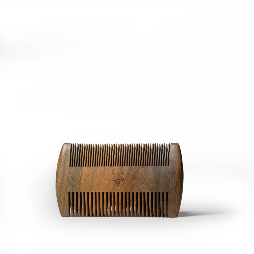Green Sandalwood Beard Comb