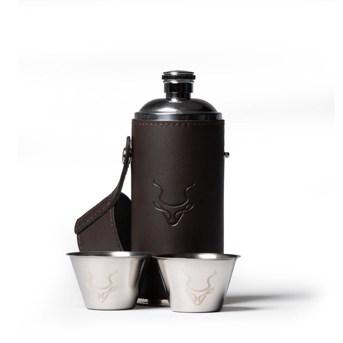 Hunter Flask 240ml With Two Shot Cups