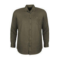 Relaxed Fit Linen Long Sleeve Shirt