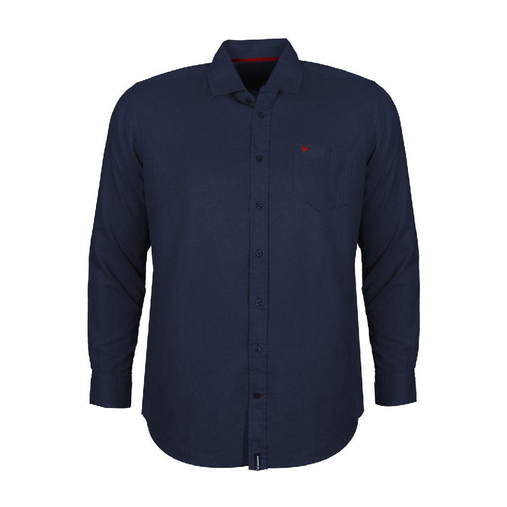 Relaxed Fit Linen Long Sleeve Shirt