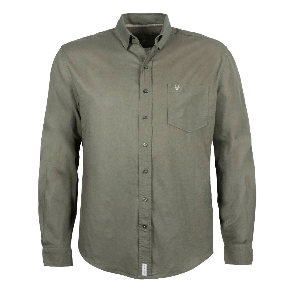 Classic Fit Linen Long Sleeve Shirt