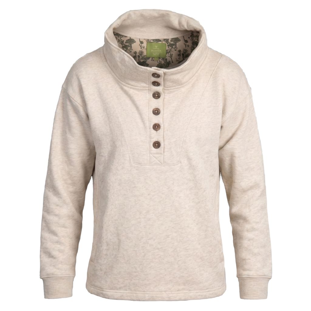 EMARA FLEECE TOP LADIES OATMEAL S
