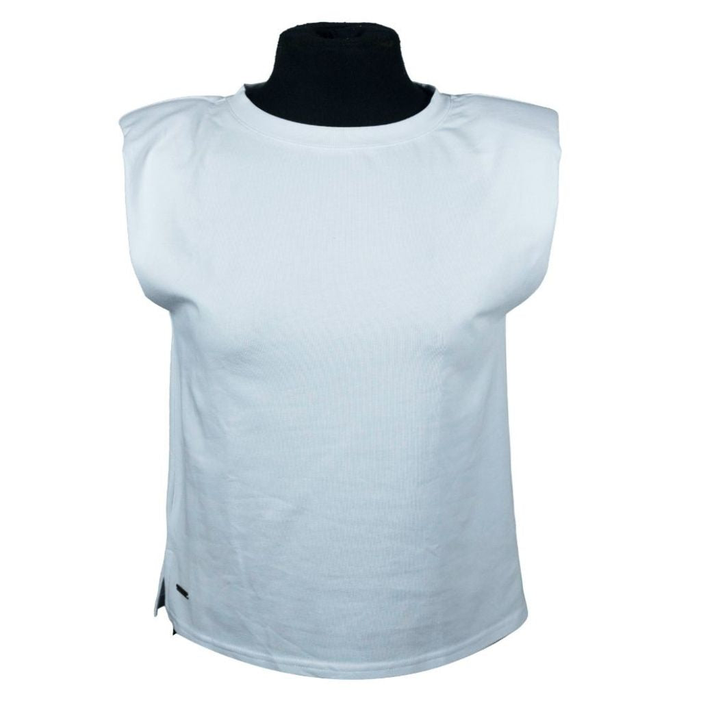 KORA CAP SLEEVE TOP WHITE M