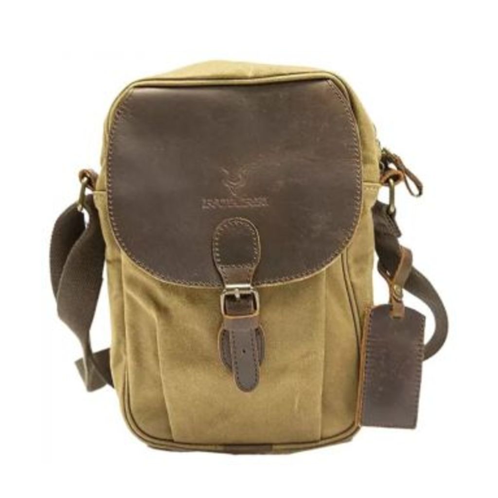 Waxed Cotton Shoulder Bag