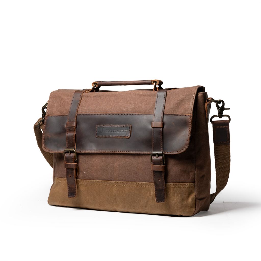 Amboseli Waxed Cotton Briefcase