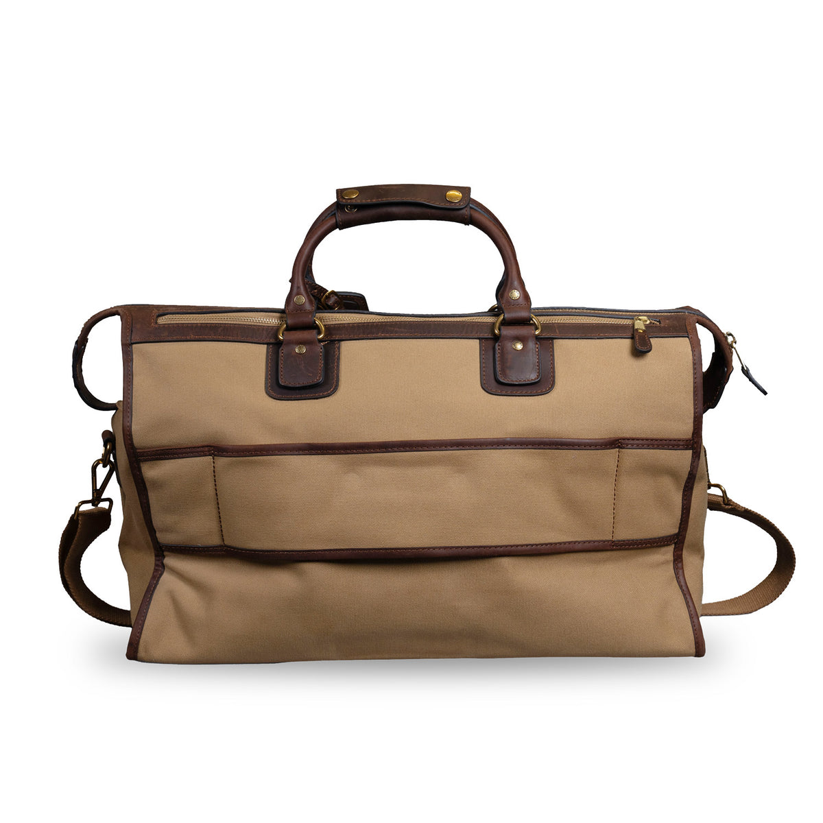 Savanna Canvas And Leather Overnight Bag